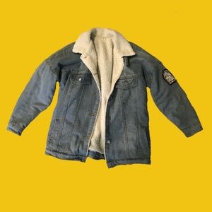 the perfect sherpa lined denim jacket!!